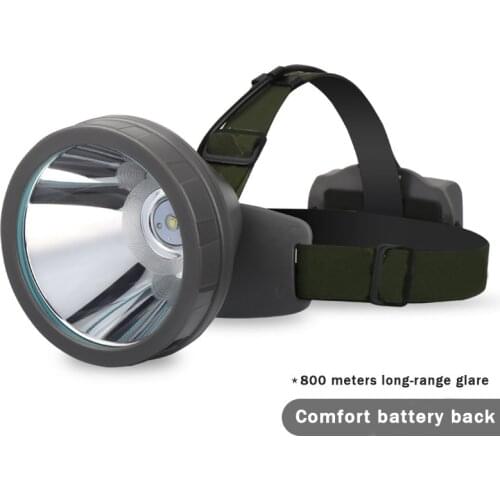 Powerful CREE XM-L2 10W LED Frontal Headlamp Hunting Camping Flashlight 1000 meter Rechargeable Headlight torch Built-In Battery