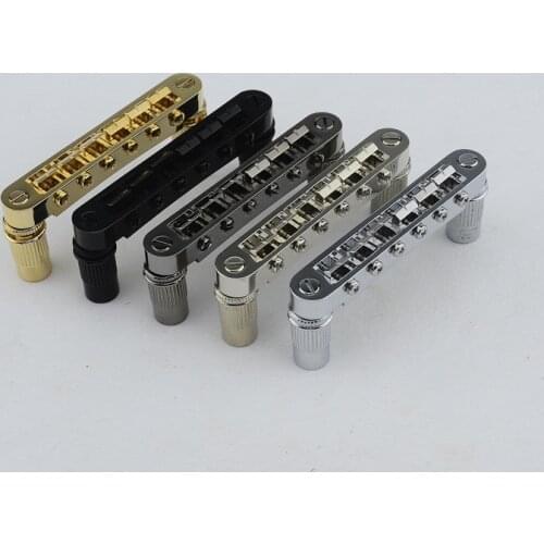 1 Piece Open Base Longer Saddle Screws Tune-O-Matic Electric Guitar Bridge for Les Paul