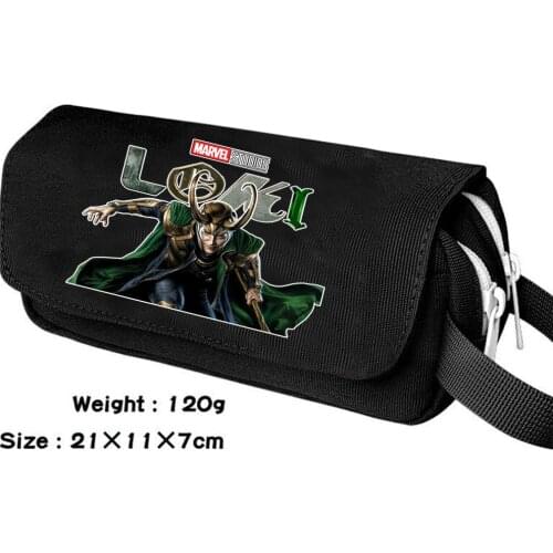 Cartoon Anime Pencil Case Comis Loki Pen Bags Make-Up Cosmetic Bag Stationery Box Students School Pen Pencile Pouch Bags Gift