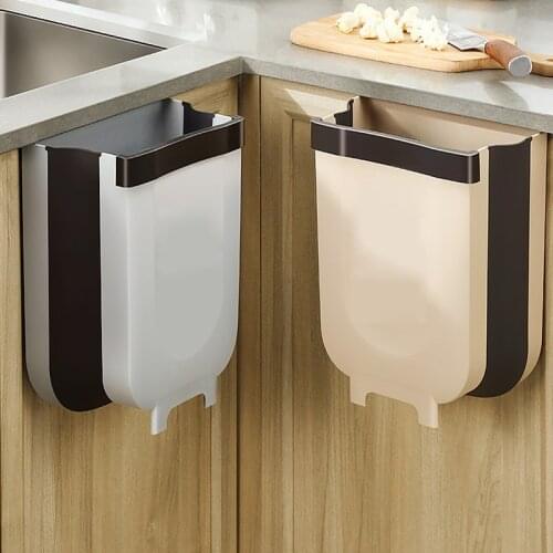 Garbage Trash can Dustbin zero waste car cubes waste bin bathroom Folding bucket goods for kitchen Home products convenience