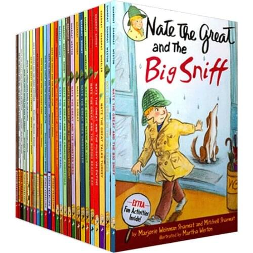 27 Books gift box Set Nate The Great English Reading Books Hell High School Life Detective Novels Books children story book