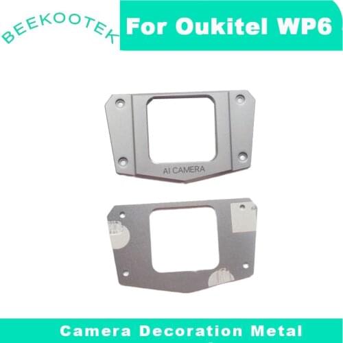 New Original Oukitel WP6 Back Camera Trimming Cover Camera Decoration Metal+Screw for Oukitel WP6 Smart Phone