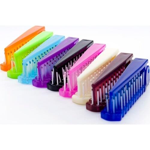 1pc Portable Travel Hair Comb Brushes Foldable Hair Brush Massage Comb Mini Folding Hair Combs Anti-Static Hair Styling Tools