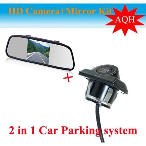 Rear view camera system with 5inch digital LCD mirror monitor, Night Vision Camera for car/van/truck reversing parking