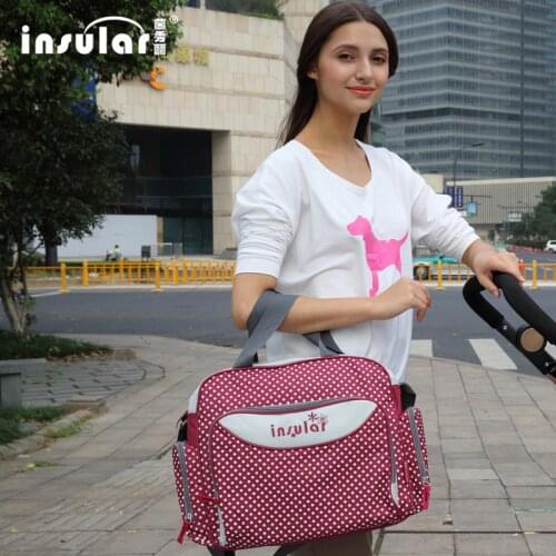 Baby Diaper Bag For Mom Baby Bottle Holder Mother Mummy Kid Stroller Maternity Nappy Wet Backpack Nylon Wetbag