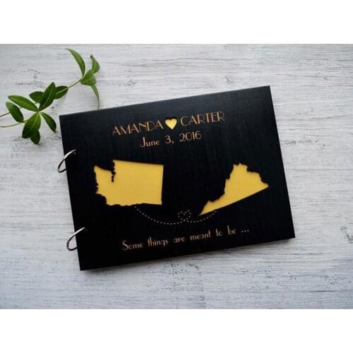 A4 Map Wedding Guestbook for Destination Wedding Guest Book Personalized Worldmap Love Knows No Distance Distance Relationships