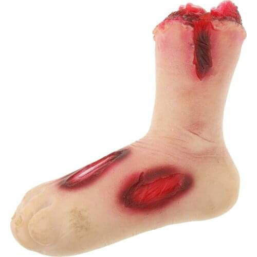 Severed Scar Foot - Bloody Body Parts Haunted House Halloween Decorations