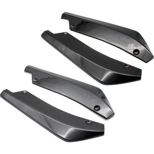 Universal Car Bumper Spoiler Strip Carbon Fiber Enveloping Anti-collision Spoiler Auto Exterior Decoration Sports Modified Parts