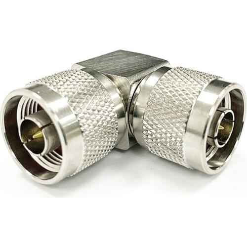 1PC N Type Male Plug to Male Right Angle 90-Degree RF Coax Adapter Connector Convertor NEW Wholesale