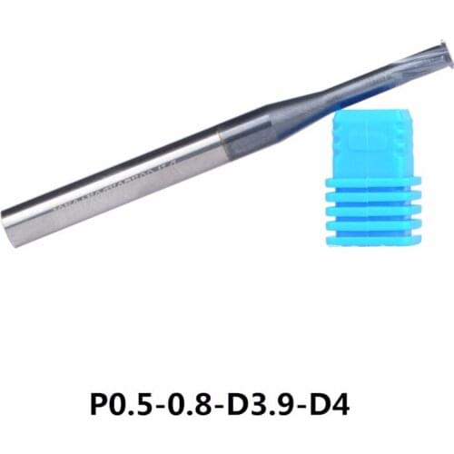 1pcs P0.5-0.8-D3.9-D4 alloy Single tooth thread milling cutter, alloy single blade cutting knife, alloy single thread end mills