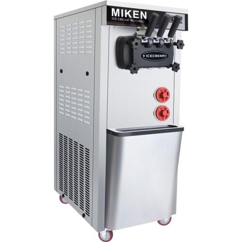 3 Flavors Soft Ice Cream Machine Commercial Desktop Vertical Ice Cream Roll Maker Yogurt Making Vending Machine for Sale