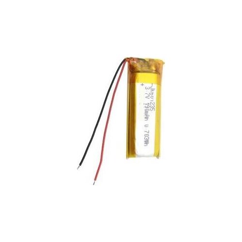 Free ship 2pcs/lot 601235 190mah li-polymer battery polymer lithium ion rechargeable battery for bluetooth earphone recorder gps
