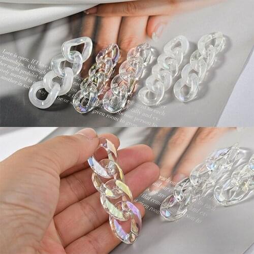 Chain shape 20pcs/lot handmade acrylic charms diy jewelry earrings/Bracelet/necklace pendant accessory