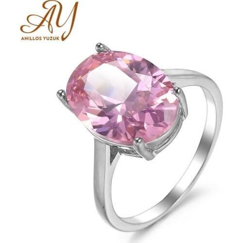 Anillos Yuzuk Trendy 925 Silver Jewelry Ring Oval Shape Citrine Zircon Gemstone Female Ring For Wedding Party Gift size 6 7 8 9