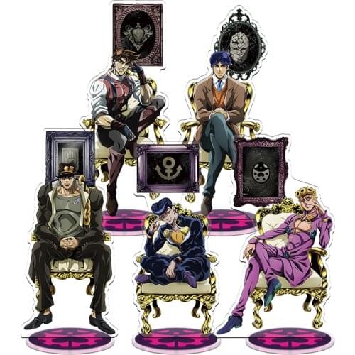 Anime JoJos Bizarre Adventure STONE OCEAN Kujo Jotaro Kakyoin Noriaki Acrylic Stand Figure Model Plate Display Decor Cosplay