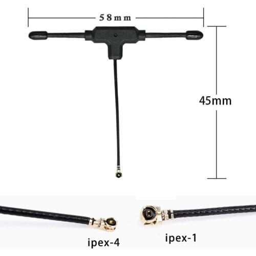 915MHz 1.7g Micro T-Type Antenna IPEX1 for TBS Crossfire Nano RX IPEX4 for FRSKY R9mm FPV Racing Drone Long Range Radio system
