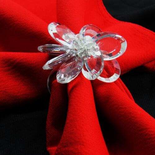 Free shipping flower napkin ring flower napkin holder for wedding many colors 12 pcs
