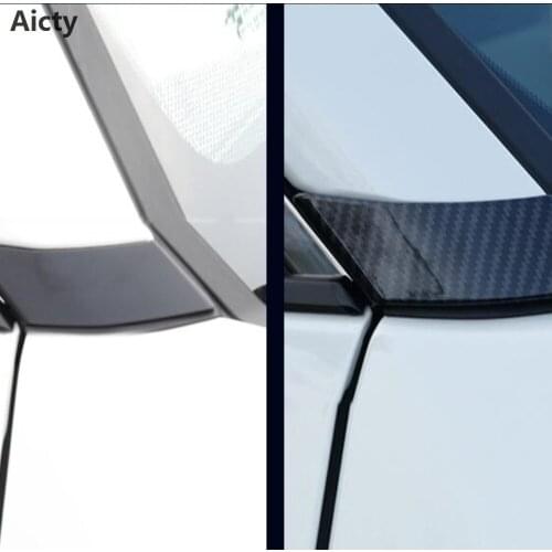 For Toyota Rav4 Rav 4 2019 2020 Car Window A C pillar cover trim accessories decoration covers Styling Stickers