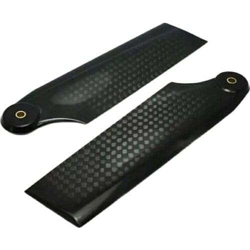 1pair 70mm/80mm/85mm/92mm 3K Carbon Fiber Pure Black Tail Blade for RC Airplane Helicopter Model CW CCW Propeller Rear Paddle