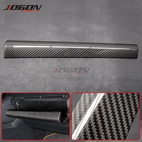1Pcs Real Carbon Fiber Centre Dashboard Storage Box Stripe Trim For Lexus IS 250 IS350 2015 2016 2017 2018 2019