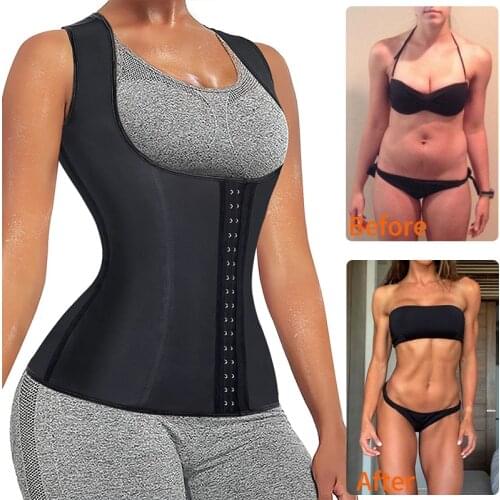 Women Waist Trainer Corset Sweat Vest Weight Loss Body Shaper Workout Tank Tops Wait shaper Slimming Belt Shapewear