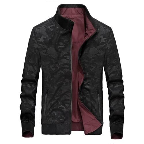 Men Two-sided Outdoor Hiking Climbing Camping Keep Warm Clothes Male Sports Training Stand Collar Jacket M-3XL Loose Coat