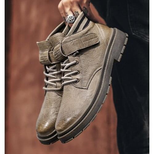 39-44 Mens Casual shoes Mens short-tube boots slip-on shoes 2020 free shipping