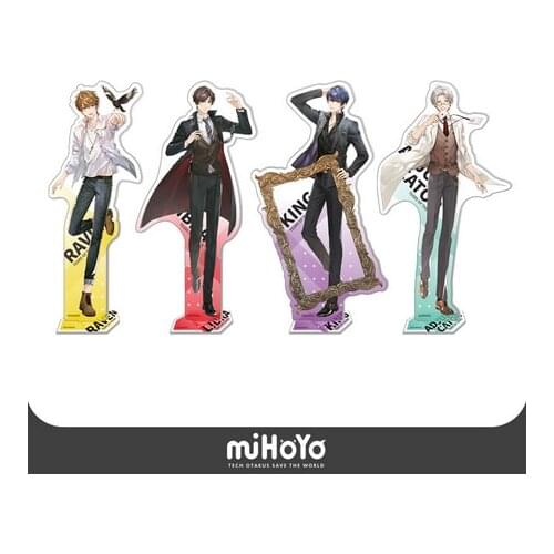 Model Plate Toys Cosplay Desk Decor Cartoon Double-Sided Xmas Gift Anime Tears of Themis Vilhelm Marius Raven Libra Stand Figure