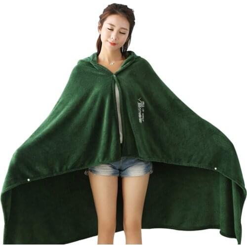 Fast Shipping Anime Attack on Titan Blanket Cosplay Hooded Cloak Survey Corps Cloak Cape Flannel Costume Women Christmas gift