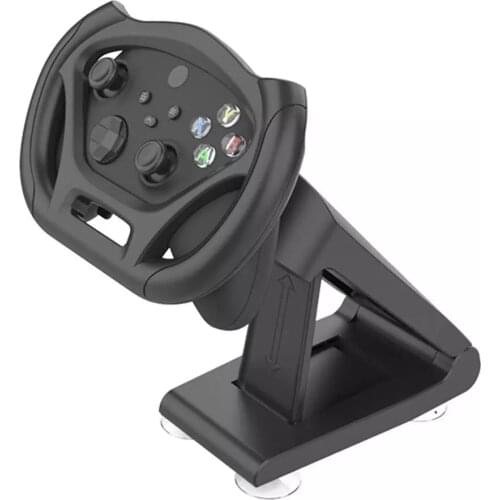 Multi-angle Axis Car Racing Game Steering Wheel Stand Base Dock / 4 Suction Cups for Xbox Series S X Wireless Gaming Controller