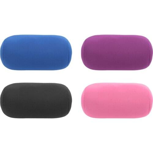 Roll Pillow Home Seat Head Rest Neck Support Travel Microbead Cushion Pillow