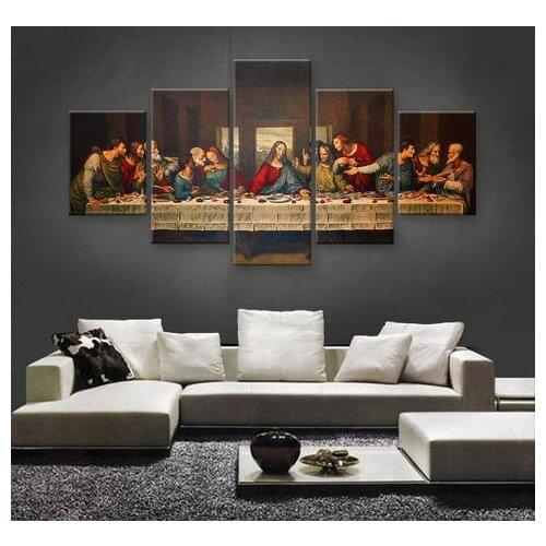 Movie poster The Last Supper Home Decoration HD print canvas oil painting Modular picture Child room Nordic 5 piece canvas art