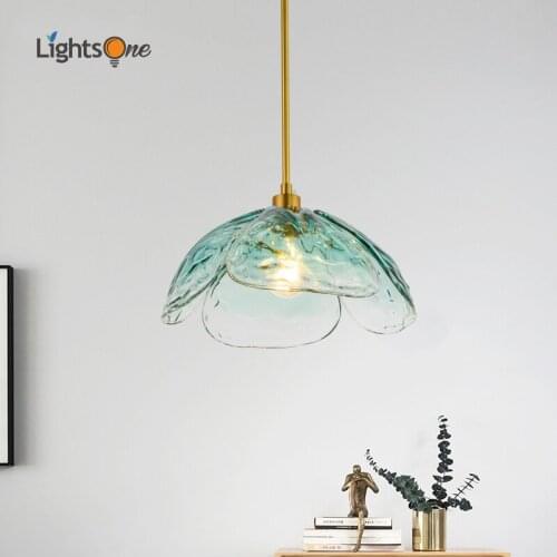 Post-modern restaurant pendant lights simple and warm bedroom hallway aisle lights clover pendant lamps