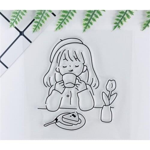 Afternoon Tea Clear Stamps Bullet Journal Seal For Scrapbooking/Craft Supplies Rubber Stamp Sentiment Photo Album Card Making