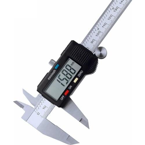 Vernier Metric Digital Caliper with LCD Display 0-6 inch / 150mm Stainless Steel Electronic Depth Gauge Measuring Tools
