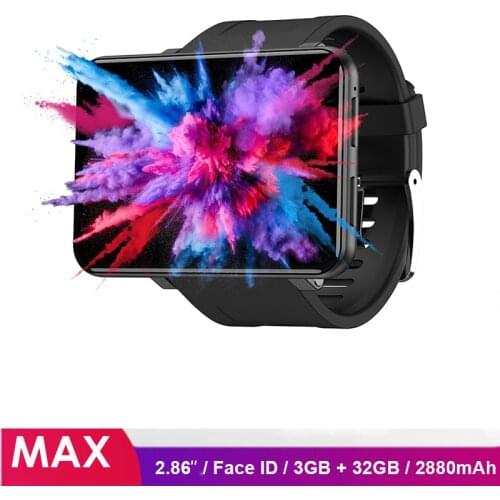 Ticwris Max 4G Watch Phone 2.86 inch Face ID 2880mAh 3GB RAM 32GB ROM IP67 Waterproof Android Smart Watch 8.0MP for iOS Android