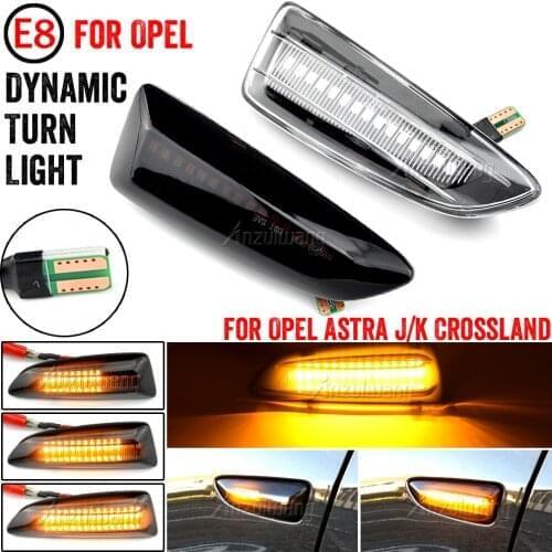 LED Dynamic Turn Signal Light Side Marker Lamp For Opel For Vauxhall Astra J K Crossland X Grandland Insignia B Zafira C