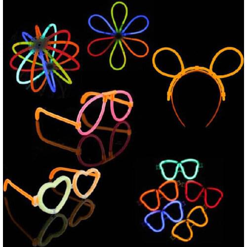 30sets Glow stick Headband glasses butterfly etc connection head Event Party decoration Valentines day birthday supplies ZL6