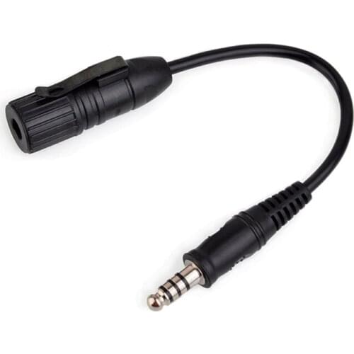 Tactical Airsoft Wiring Transform Adapter Wire Connect Softair Headsets mic with Ptt Hunting Headphones Accessories