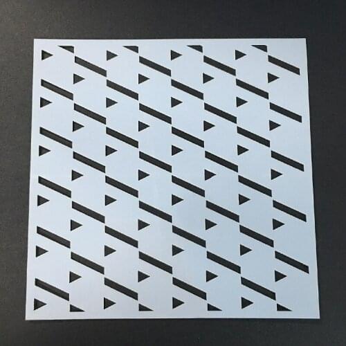 13*13 Geometry Layering Stencils graffiti hand copied board hollowed out diy photo album graphic spray painting tool