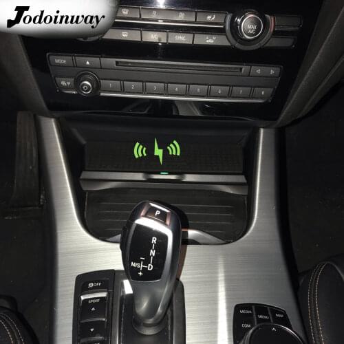 Phone charger for bmw x3 f25 x4 f26 2014 to 2017 wireless charging board center console holder for iphone 11 quick charge panel