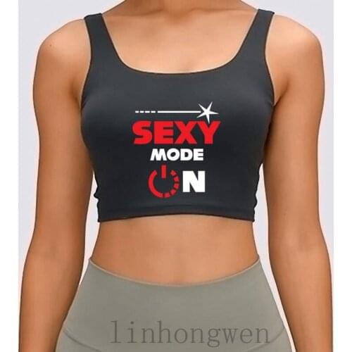 Sexy Fashion WoLook Good Women Tank Top Basic Summer Style Crew Neck Cotton Print Unique Pictures Anti-Wrinkle Crop Top
