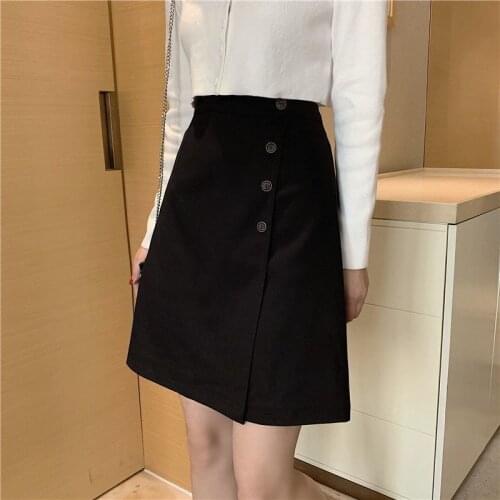 Woman Skirts Womens Skirt 2021 Summer Autumn and Winter Pear Shapes High Waist A- line Skirt Mujer Faldas Saias Mulher