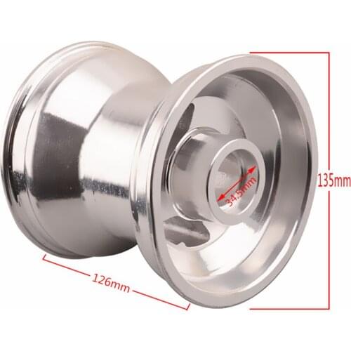 10x4.5-5 Aluminum Front Wheel Rim Hub Replacement With 3 Holes for Go Kart Karting ATV Buggy Lawn Tire Bearing
