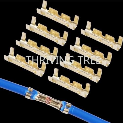 100pcs/200pcs 453 U-shaped Terminal Tab Cold Inserts Connectors Cold Terminal Small Teeth Fascia Terminal,0.3-1.5mm2