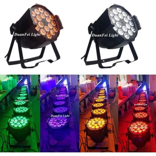 16 Unites 18x18w Par Led Rgbwa UV 6in1 Dmx Spot Wash Lyre For Wedding Party Show