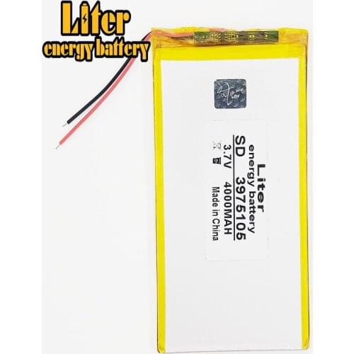 3.7V 3975105 4000mah polymer lithium ion battery Li-ion battery for tablet pc 7 inch MP3 MP4
