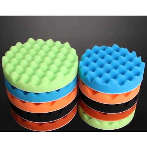 5Pcs 6/7" 150mm Polishing Foam Car Buffing Waxing Sponge Pad Kit Durable Portable Cleaning Brush Tool Durable Cleaner