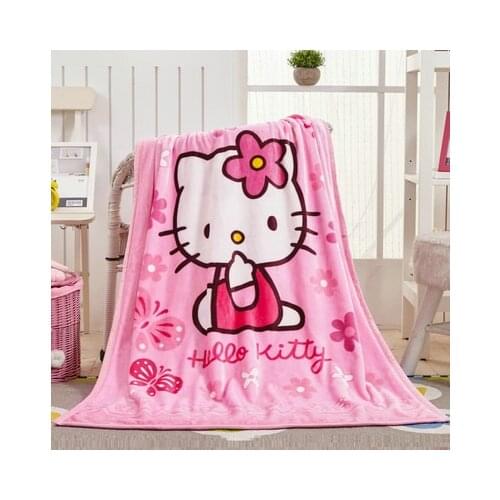 Promotion! Cartoon Cartoon Winter Baby Blanket /Children Girls Soft Coral Quilt