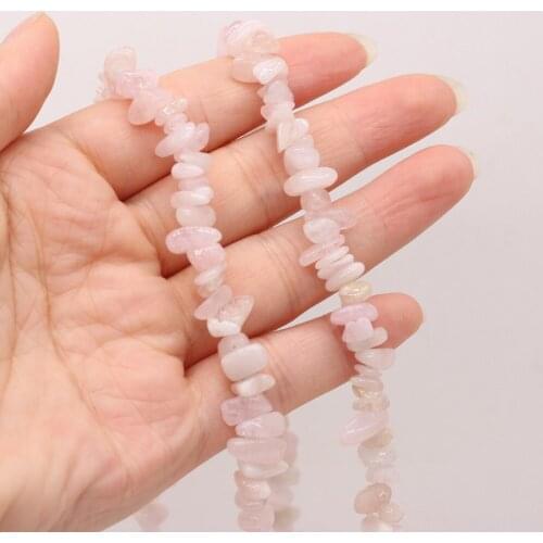 Natural Morgan Stone Gravel Beaded Irregular Temperament Beads for Jewelry Making DIY Necklace Bracelet Accessories 5-8mm